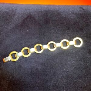 Vintage 60s chunky bracelets- brass